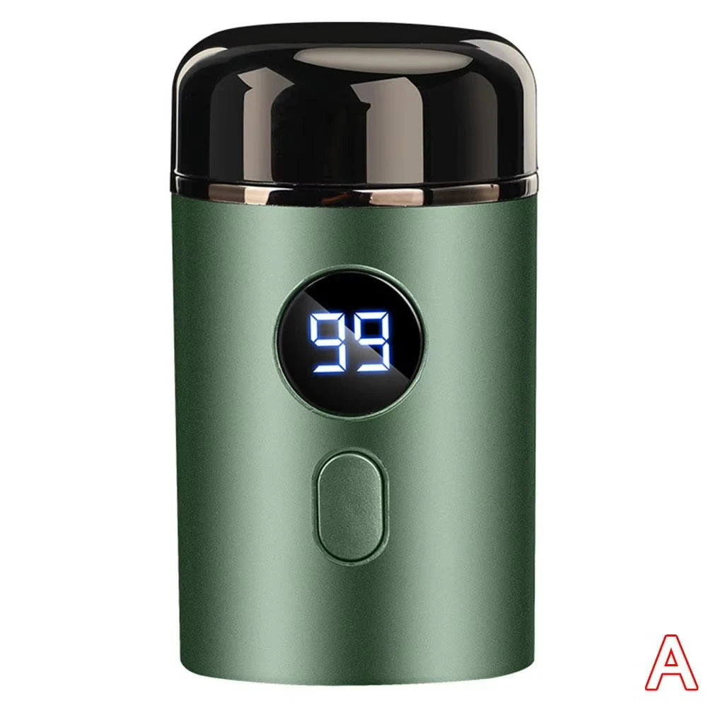Glide Go Elektrisch mini scheerapparaat voor mannen, droog en nat scheerapparaat, LED digitaal display oplaadbaar auto scheerapparaat, thuis reis scheerapparaat
