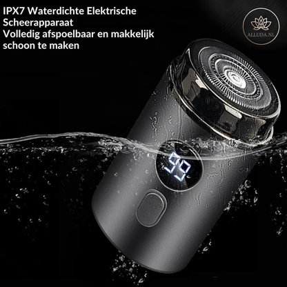 Glide Go Elektrisch mini scheerapparaat voor mannen, droog en nat scheerapparaat, LED digitaal display oplaadbaar auto scheerapparaat, thuis reis scheerapparaat