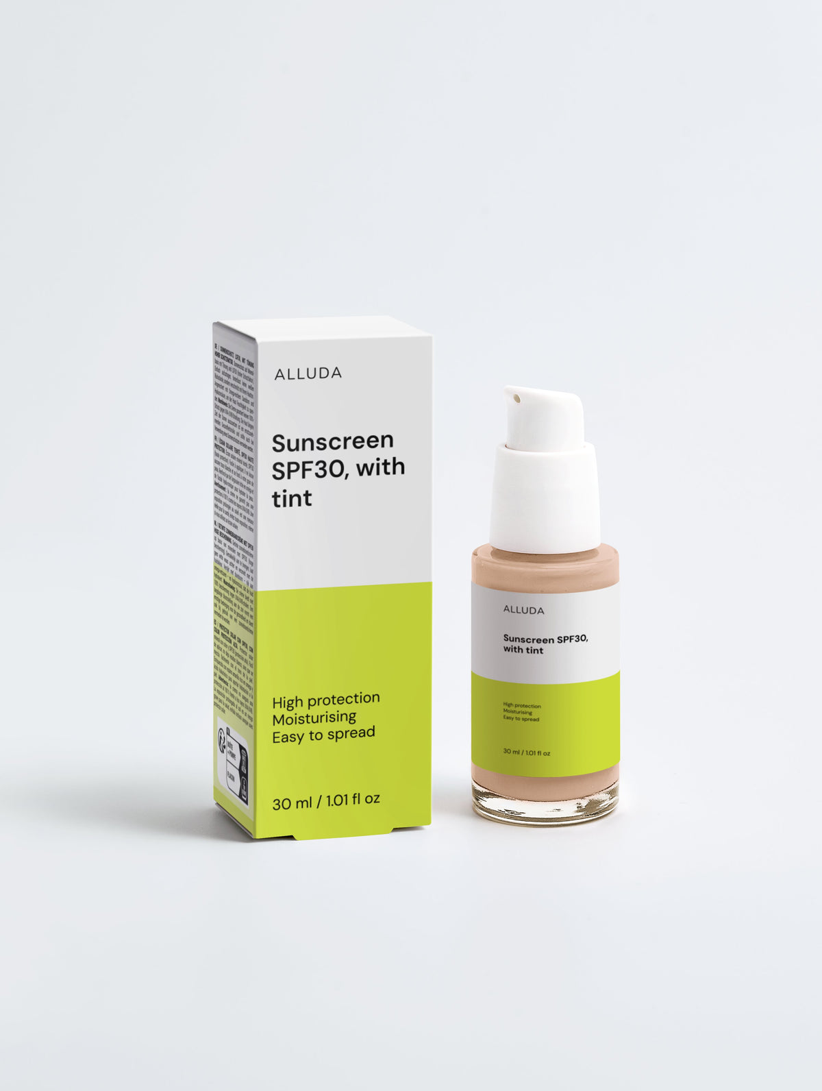 Sunscreen SPF30, with tint