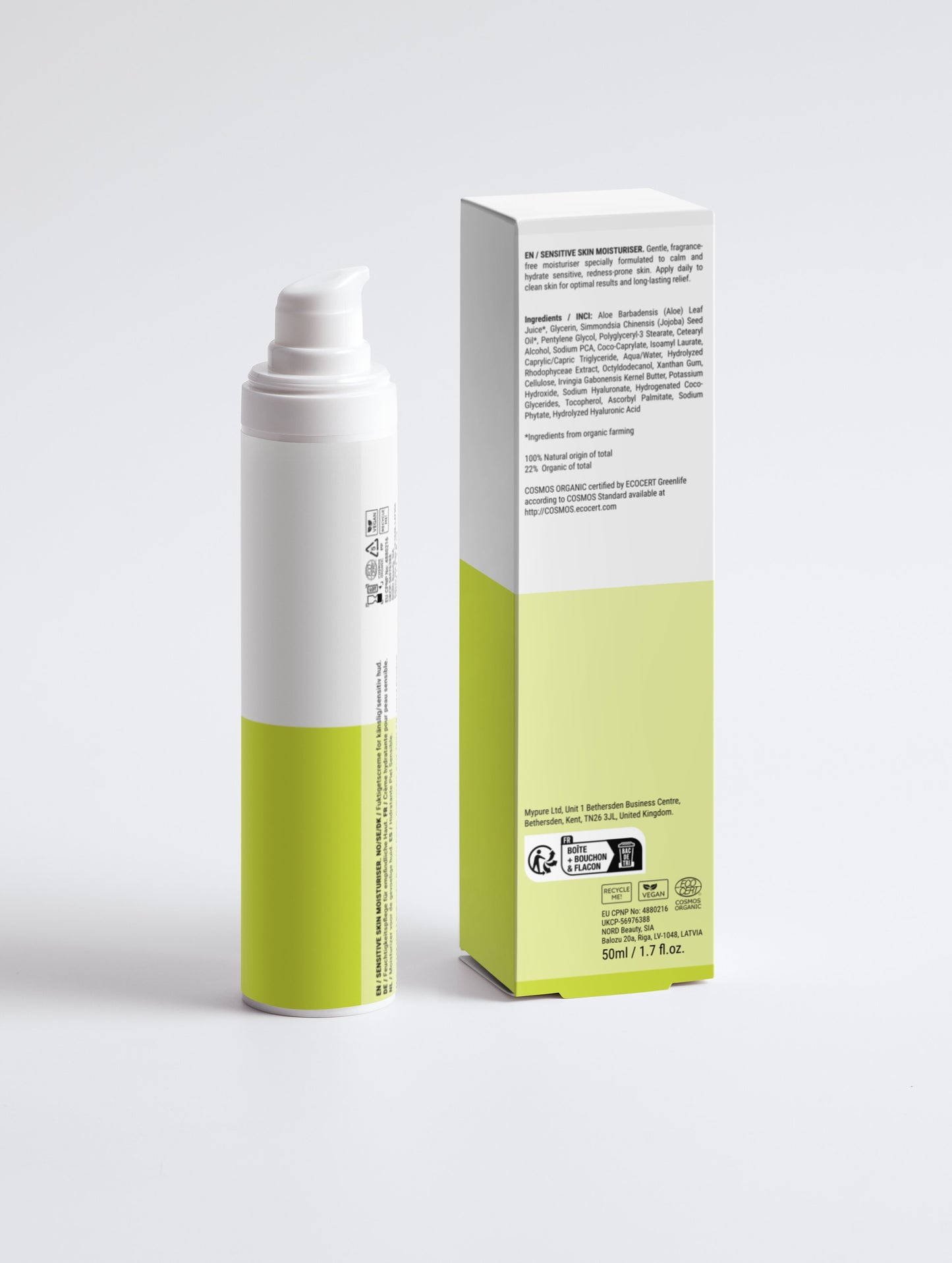 Sensitive Skin Moisturiser, Fragrance Free