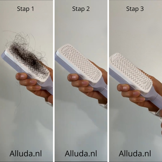 Zelfreinigende Haarborstel