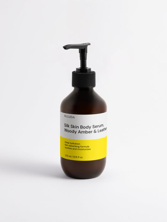 Silk Skin Body Serum, Woody Amber & Leather