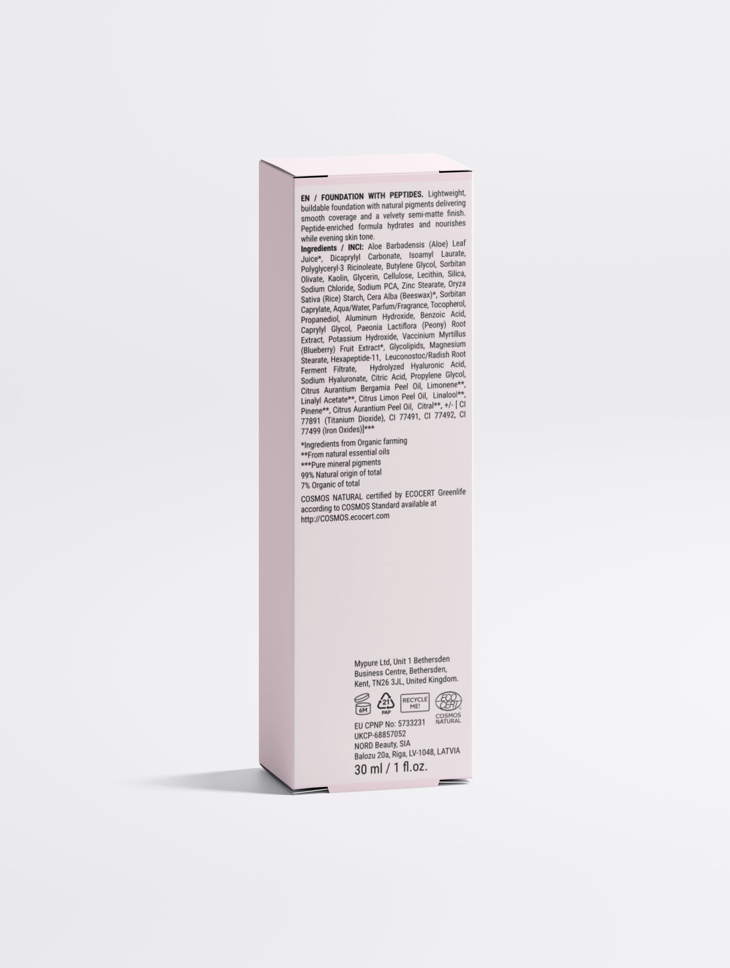 Foundation with Peptides, 20 Medium Neutral
