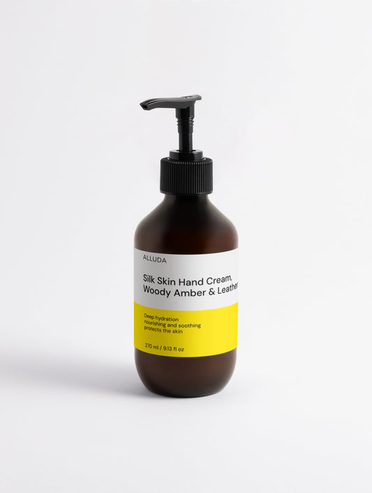 Silk Skin Hand Cream, Woody Amber & Leather